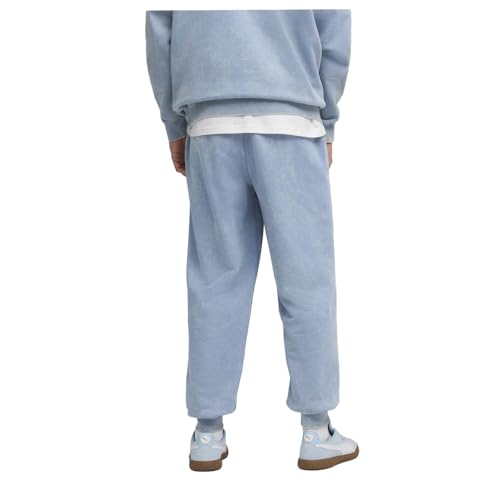PUMA Mens Elevated Essentials Acid Wash Fleece Sweatpants Casual - Blue4