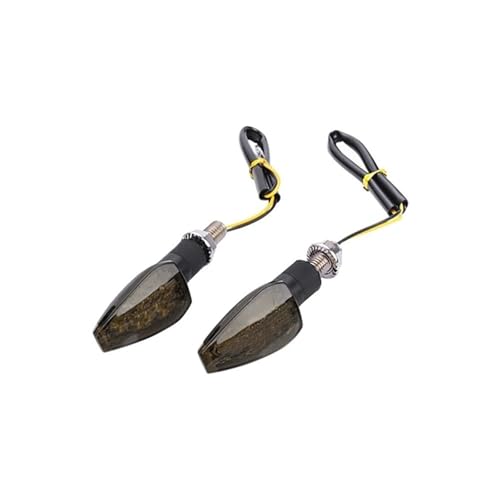 Clignotants universels pour motos Générique | Pack de 2 feux de virage ambre style noir