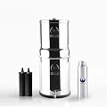 Phoenix Gravity-Fed 1.5 Gallon Stainless Steel Camping & Countertop Water Filter System with Authentic Black Phoenix Filter Elements and Stainless Steel Tap (2.25 G)