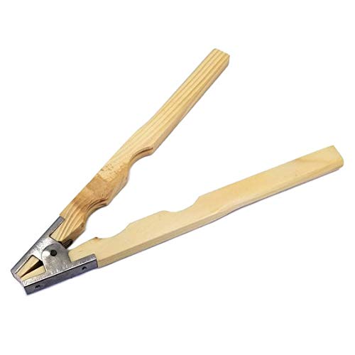 Thermo Wooden Ring Holding Vise Clamp Pliers with Spring Grips