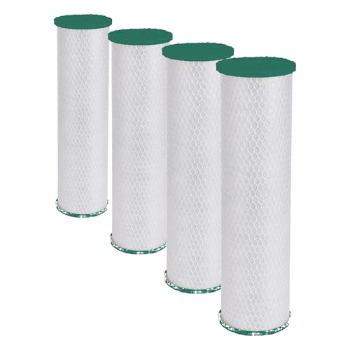 Image of GE FTHLM Whole House Water Filter, Replacement for Water Filtration System, NSF Certified: Reduces Chlorine, Sediment, Rust & Other Impurities, Replace Every 3 Months for Best Results (Pack of 4)