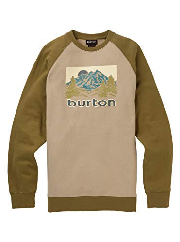 Burton Men's Men's Weir Crew, Plaza Taupe, Large