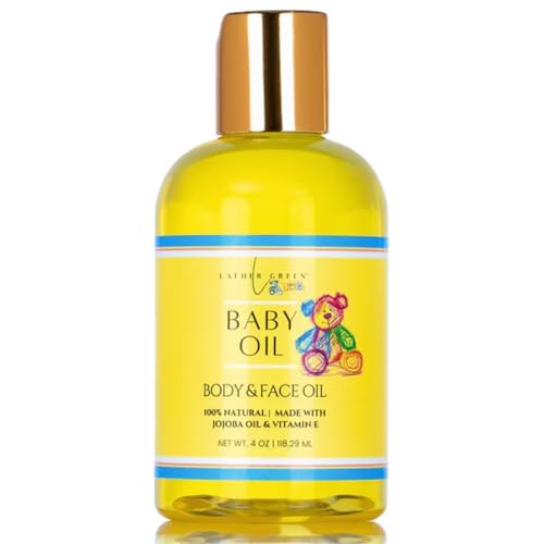 Lather Green - Gentle Embrace Baby Oil - Hydrating & Soothing for Sensitive Skin, 4 oz