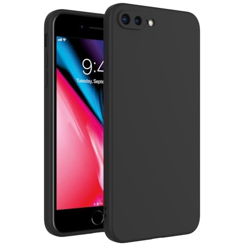 Image of for iPhone 8 Plus Case Black, Scratch Resistant with Soft Touch, Slim Thin Phone Cover for iPhone 7 Plus 5.5 inch