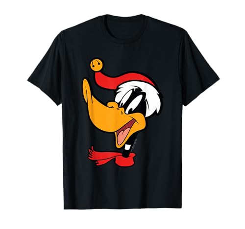 Looney Tunes Daffy Duck Christmas Hat T-Shirt