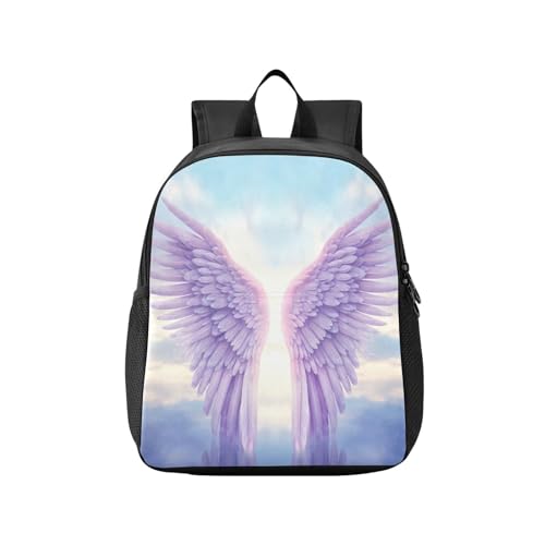 Purple Blue Angel Wings Toddler Backpack for Boys Girls Kids Backpack Preschool Kindergarten Child Bookbag 202b4378