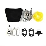 Kit de filtro de aire de carburador para motosierra Partner 351 352 370 371 390 391 401 420 422, compatible con motosierra Poulan 2050 2055 2115 2150 2175 2250 2275 2375 255 0 2555 5 unidades
