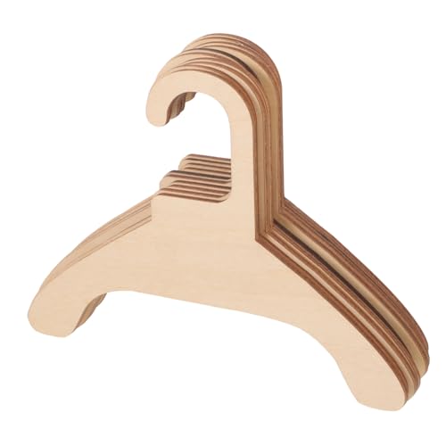 Mipcase 10pcs Pet Hanger Pets Clothes Hangers Cat Clothes Hanger Dog Clothes Hanger Pet Coat Hanger Pet Clothes Dry Hanger Cat Hangers Pet Garment Hanger Pet Wood Hangers Wooden