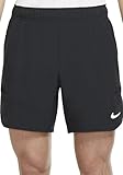 Cintura elástica Nike Court Dri-fit Advantage Corto, Blanco/Negro, Extra-Large para Hombre