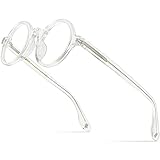 HEPIDEM Acetate Men Vintage Round Optical Glasses Frame Zolman Small 42mm (Clear Small 42mm)