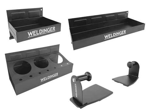WELDINGER 4-TLG. Set Werkzeugablage magnetisch mit Papierhandtuchhalter