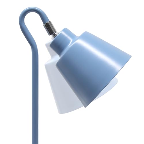 Simple Designs LD1079-BLU 16" Sleek Essentials Metal Looped Desk Task Lamp with Adjustable Shade, for Office, Desk, Nightstand, Dorm, Blue by Simple Designs - Image 9