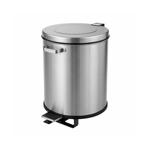 Générique Poubelle Inox Professionnelle 100 L à Pédale – Seau Intérieur Amovible – Inox AISI 201 – Cuisine & Collectivités