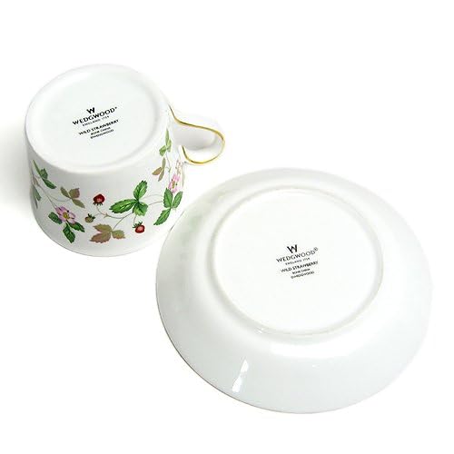 Amazon.com | Wedgwood Wild Strawberry Tea Cup & Saucer Delphy 