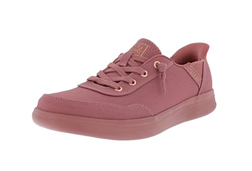 Skechers Womens Slip-Ins: Bobs Skip Cute- B Cute Sweet Canvas Upper Shoes, Rose, 7M