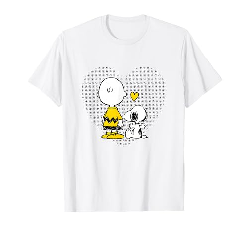 Peanuts – Charlie Brown Snoopy Dot Corazón Camiseta