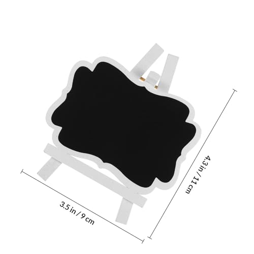 Mini pizarra rectangular reutilizable pack de 15 cartelitos de tiza para decoración 7