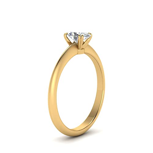 Bague Solitaire en Diamant conique ajustable de la taille 47 à 70 sans compromis - 3