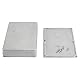 IP54 wasserdichte Elektronik-Projektbox, 7 Größen, Druckguss-Aluminium-Gehäuse für externe Stromversorgung, Outdoor, silberfarbenes Druckguss-Aluminium-Gehäuse (1 Stück - 1590DD 188 x 119 x 37,5 mm)