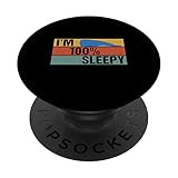 sono 100 percento assonnato divertente balena pigra scherzo popsockets popgrip intercambiabile
