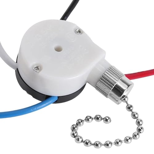 Image of ATORSE Pull Chain Switch Multifunctional Replacement Part Wall Lamps 3 Speed 4 Wire Silver|Home & Garden|Lamps, Lighting & Ceiling Fans|Lighting Parts & Accessories