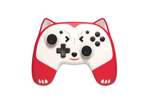 Freaks and Geeks - Manette Sans Fil Switch/Switch 2 Doggy taille enfant Cable 1M Rouge