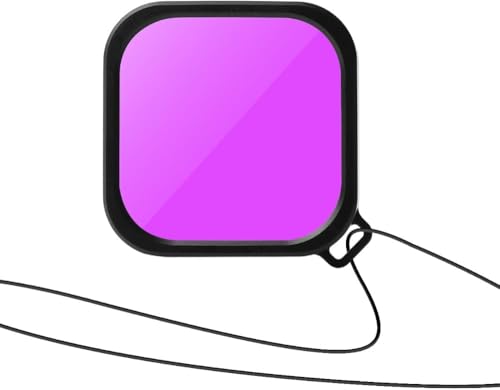 طقم فلتر وجراب مقاوم للماء لكاميرا جو برو هيرو 12/ جو برو هيرو 13 من فكرة، جراب واق للكاميرا للتصوير تحت الماء + 3 فلتر للغوص لكاميرا جو برو هيرو 11/10/9، أسود