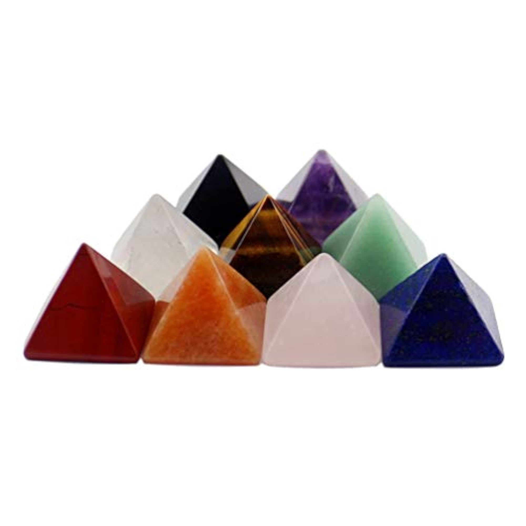 Natural Crystal Gemstone Pyramid Energy Stone Adornment