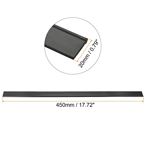 Image of MECCANIXITY Replacement Squeegee Rubber for Window, Glass, Shower Doors, Tile Wall, 17.72 Inch, Black Pack of 4