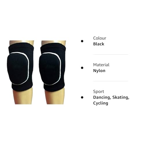 ArrowMax Protective Knee Pads, Thick Sponge Anti-Slip, Collision Avoidance Knee Sleeve- Ideal for skating, cycling, dancing and other activities prone to knee injury (OVAL DIAMOND)