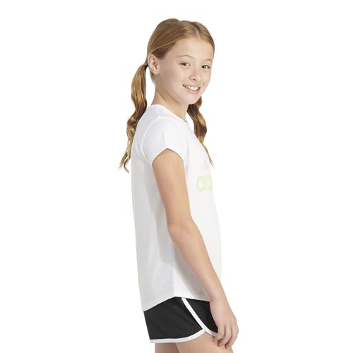 Image of adidas Girls' Short Sleeve Scoop Neck Tee T-Shirt