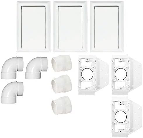 Imperium Central Vacuum 3 Metal Inlet Installation Kit with Adaptors
