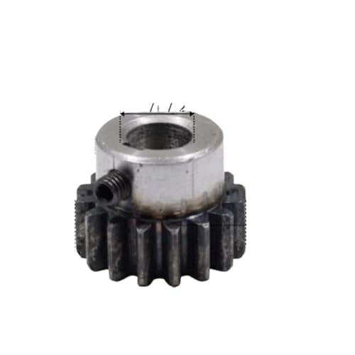 Engrenage droit 16 dents module 1.5 en acier traité alésage 6mm