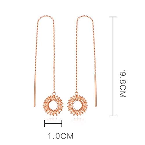 Daesar 18K Rose Gold Earrings Dangle Wedding Donuts Drop Earrings Wedding Rose Gold Earrings Dangle #TOP4