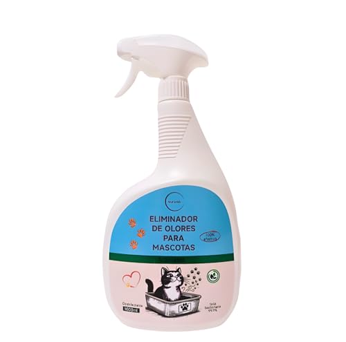 Eliminador de olores para mascotas efectivo y natural Limpiador enzimatico orina perros y gatos -Neutralizador de olores al instante - Efecto microbiano orgánico. Antiolor orines perros y gatos 1L