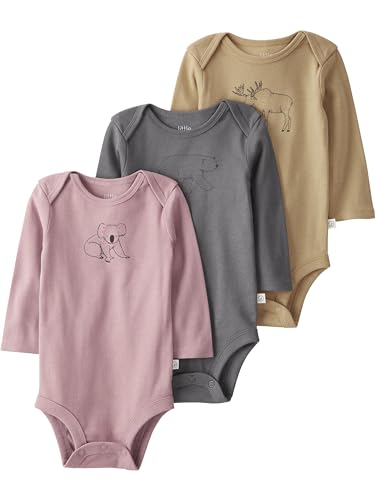 Image of little planet by carter's unisex-baby 3-pack Long Sleeve Bodysuits Made With Organic Cotton