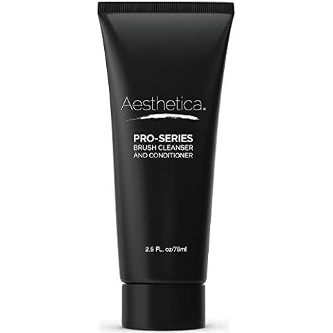 Aesthetica Makeup Brush Cleaner – Cruelty Free Make Up Brush Shampoo for any Brush, Sponge or Applicator - Made in USA - 2.5 fl oz Cover
