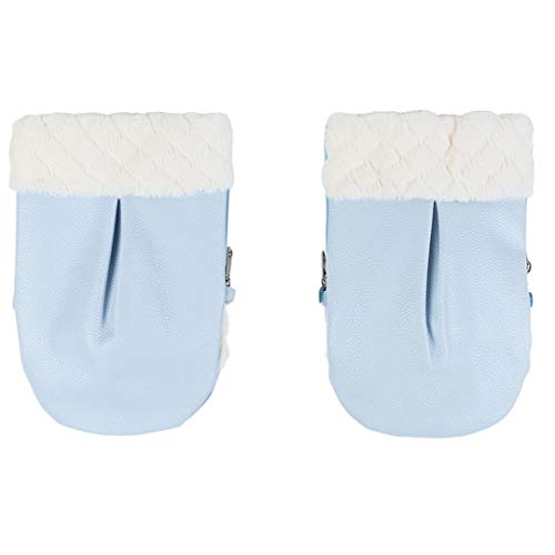 Manoplas para Carrito Polipiel y Pelo MAYORAL color AZUL CIELO