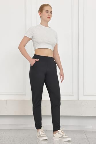 Bamans Dress Pants for Women Work Business Office Skinny Tummy Control Trousers 29" Inseam Stretchy Formal Slacks3