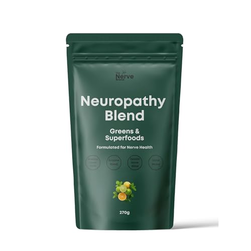 The Nerve Brand Neuropathy Superfood Blend, Greens Powder with R Alpha Lipoic Acid & Lions Mane for...