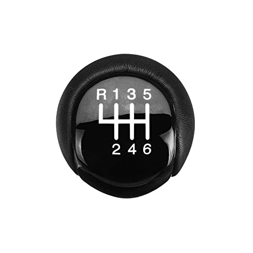 Pomello Cambio A 6 Marce Per Ford Fiesta Fusion Transit 2002-2008: In ABS Nero/grigio