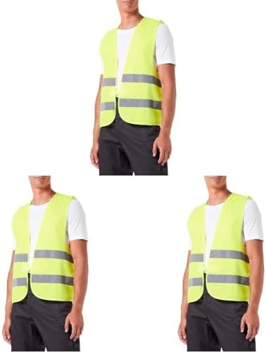 Warnweste Sicherheitsweste DIN EN471 - Gelb/Orange Für Auto Panne & Unfall (L-XXXL)