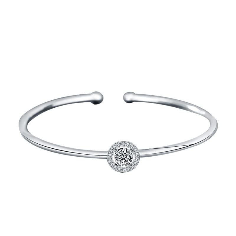 Bracelet moissanite pour soirée élégante et tenue de bureau chic