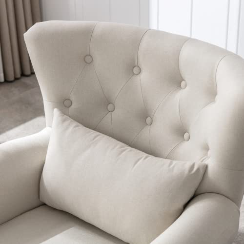 Sillón Plegable Comodo Beige miniatura 4