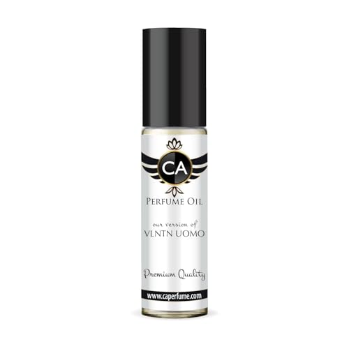 CA Perfume Impression of Vlntn Uomo for Men Perfume Oil Leather Scent Long Lasting Cologne for Men Travel Size TSA Ready Mini Parfum Body Oil Roll-on 0.33 Fl Oz 10ml