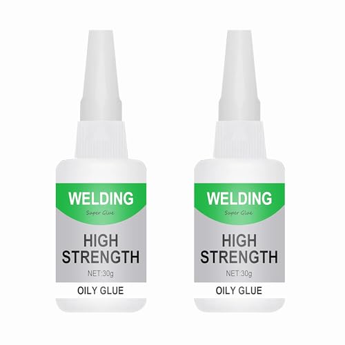 2 Pack Instant Strong Ceramic Glue for Porcelain and Pottery Repair 30g - Welding High-Strength Oily Glue Ideal for Glass, Plastic, Metal, Rubber, and DIY Crafts