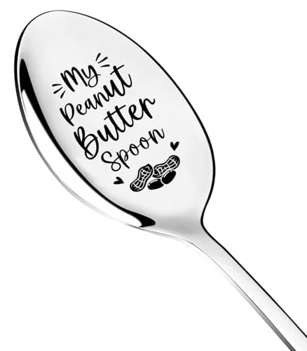 JCHCAMRY My Peanut Butter Spoon Engraved Stainless Steel Spoo,Peanut Butter