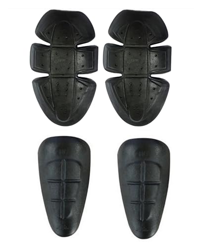 Motorcycle Protective Pads, CE Level 1 Armour Inserts for Jeans Trousers, 4 Pieces
