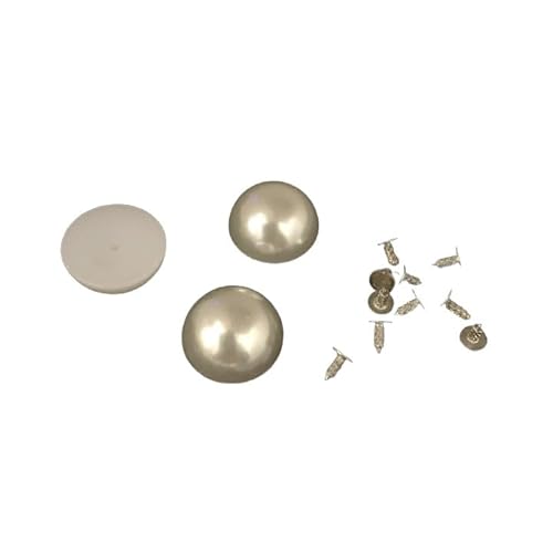MSTZA 20/40 Piezas de 10 mm de Perlas Redondas de Metal, Remaches artesanales de Cuero para Hacer Bolsos, Bolsos de Bricolaje, Bolsos y proyectos de Arte