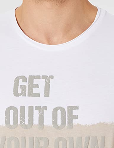 KEY LARGO Get out Round T-Shirt, Bianco Sabbia, S